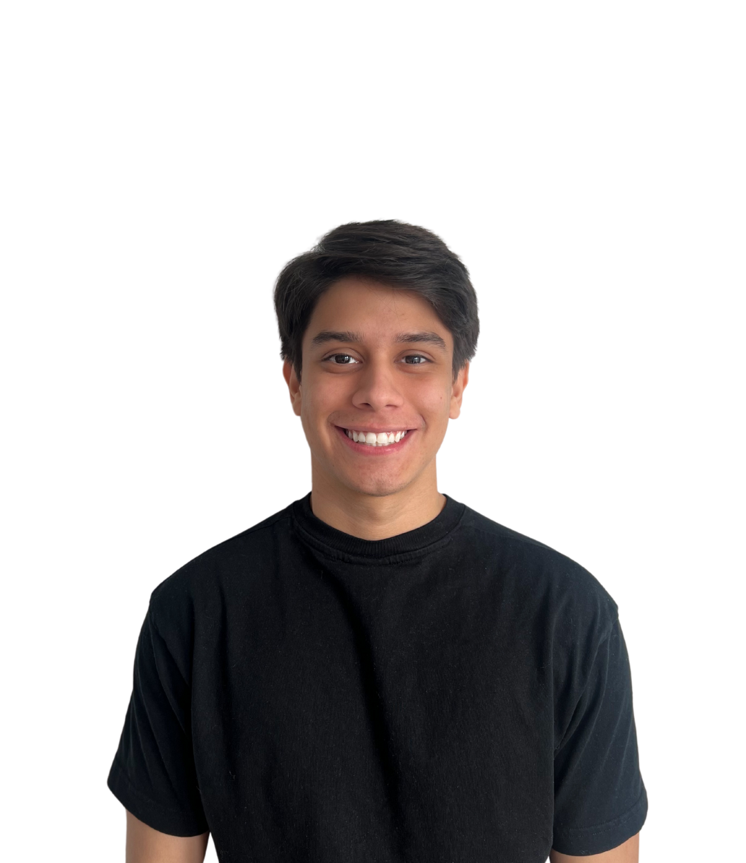 Portrait of Rene Montoya, a digital specialist smiling in a black t-shirt, used for personal branding.